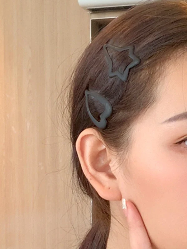 10pcs Star Pattern Hair Clip Set - Image 4