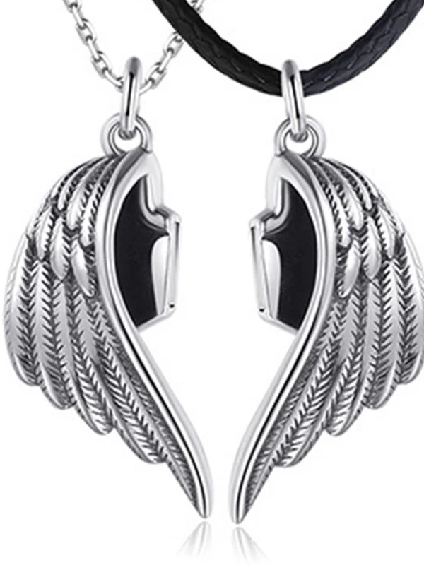 1pair Angel Devil Wing Pendant Necklaces - Image 3