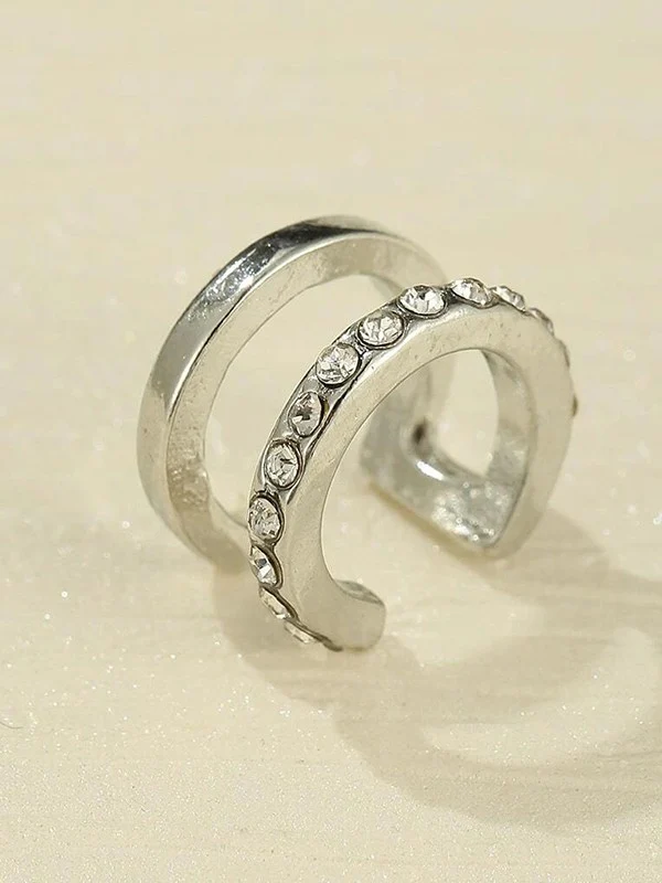 1pc Rhinestone Embellish Ear Cuff - Image 2
