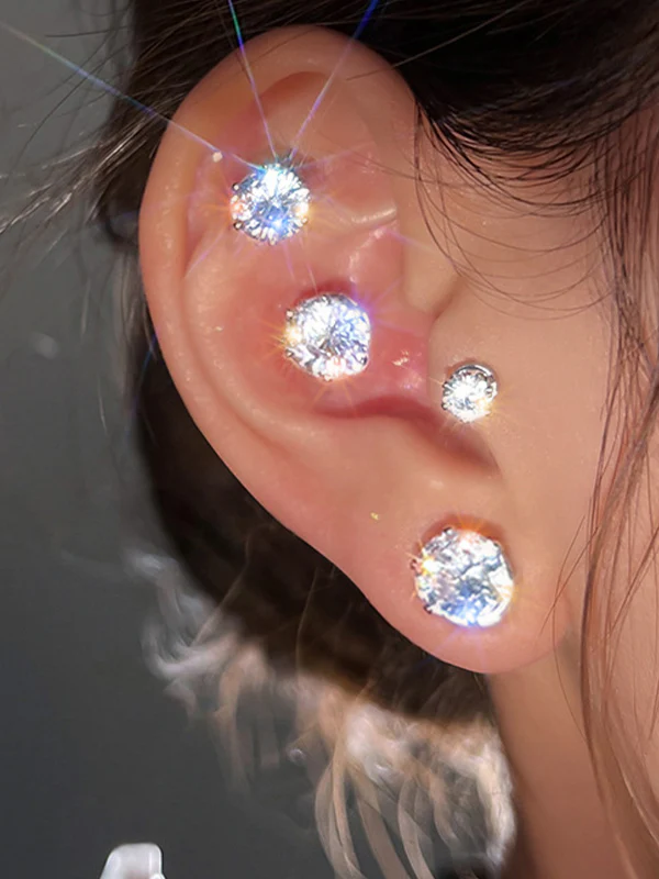 1pc Rhinestone Magnetic Earring - Image 5