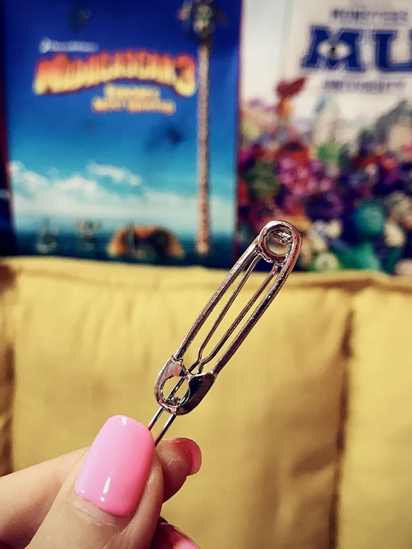 1pc Safety Pin Hair Clip - Image 5