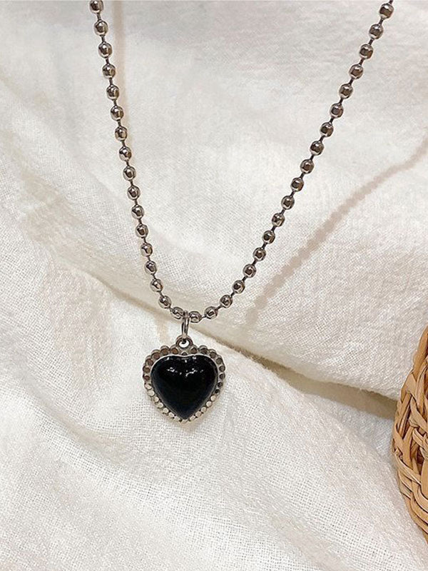 2pcs Heart Pendant Necklace - Image 3