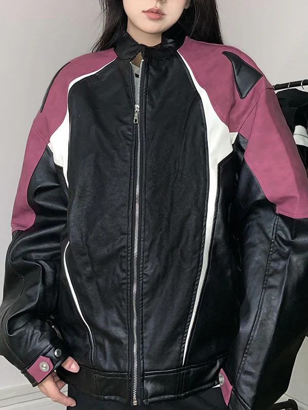American Colour-Blocking Jacket - Image 5