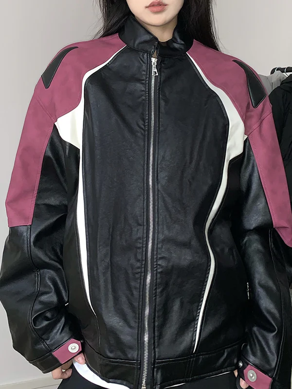American Colour-Blocking Jacket - Image 6