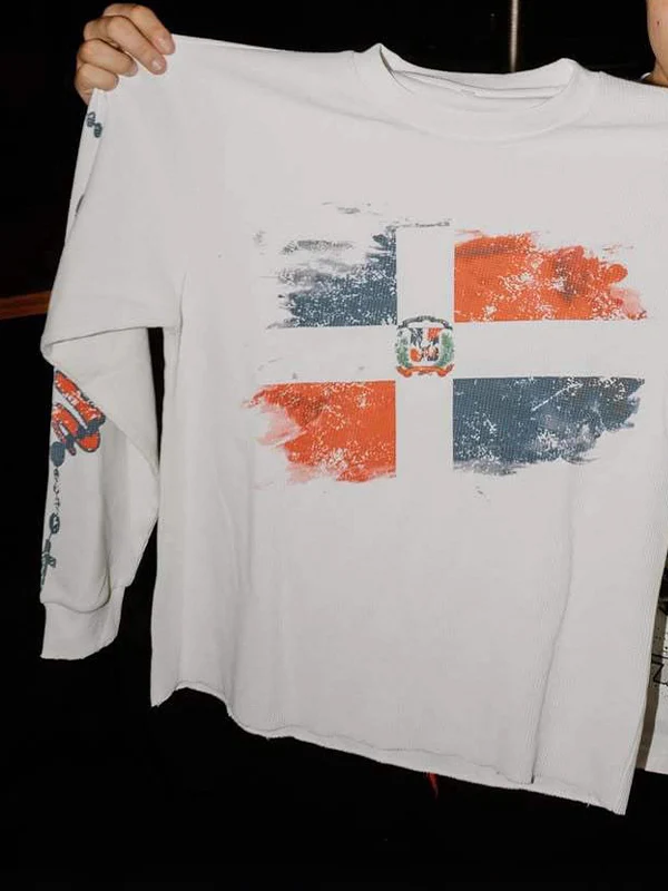 American Flag Retro Sweatshirt Oversized Long Sleeve - Image 3