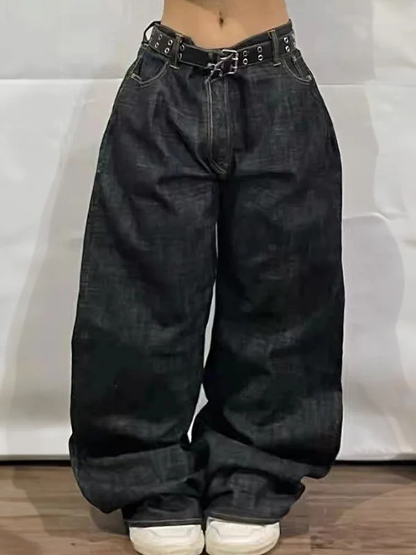 American High Street Personalized Patterns Boyfriend Jeans - Image 3