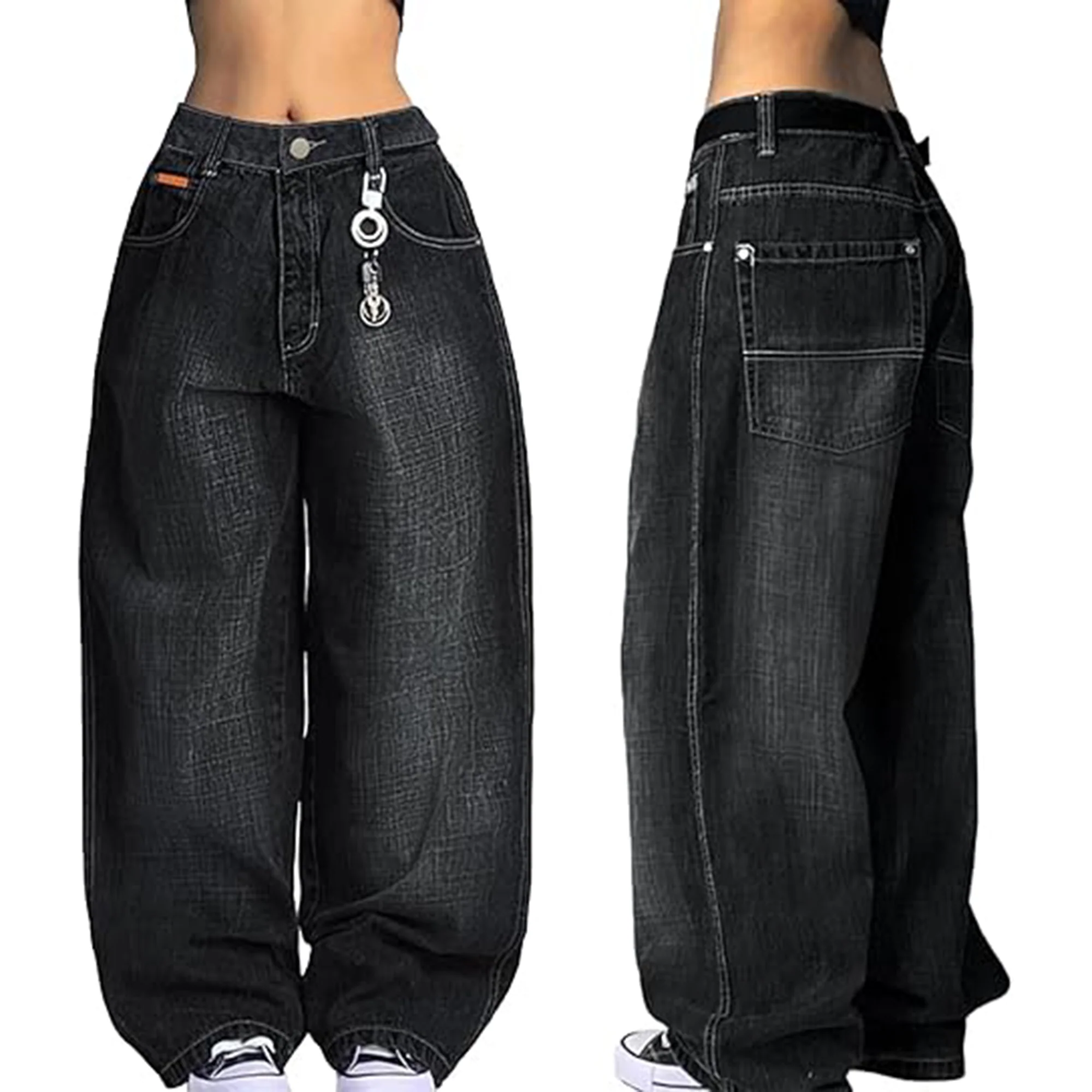 Retro Low-Rise Washed Boyfriend Jeans - Image 10