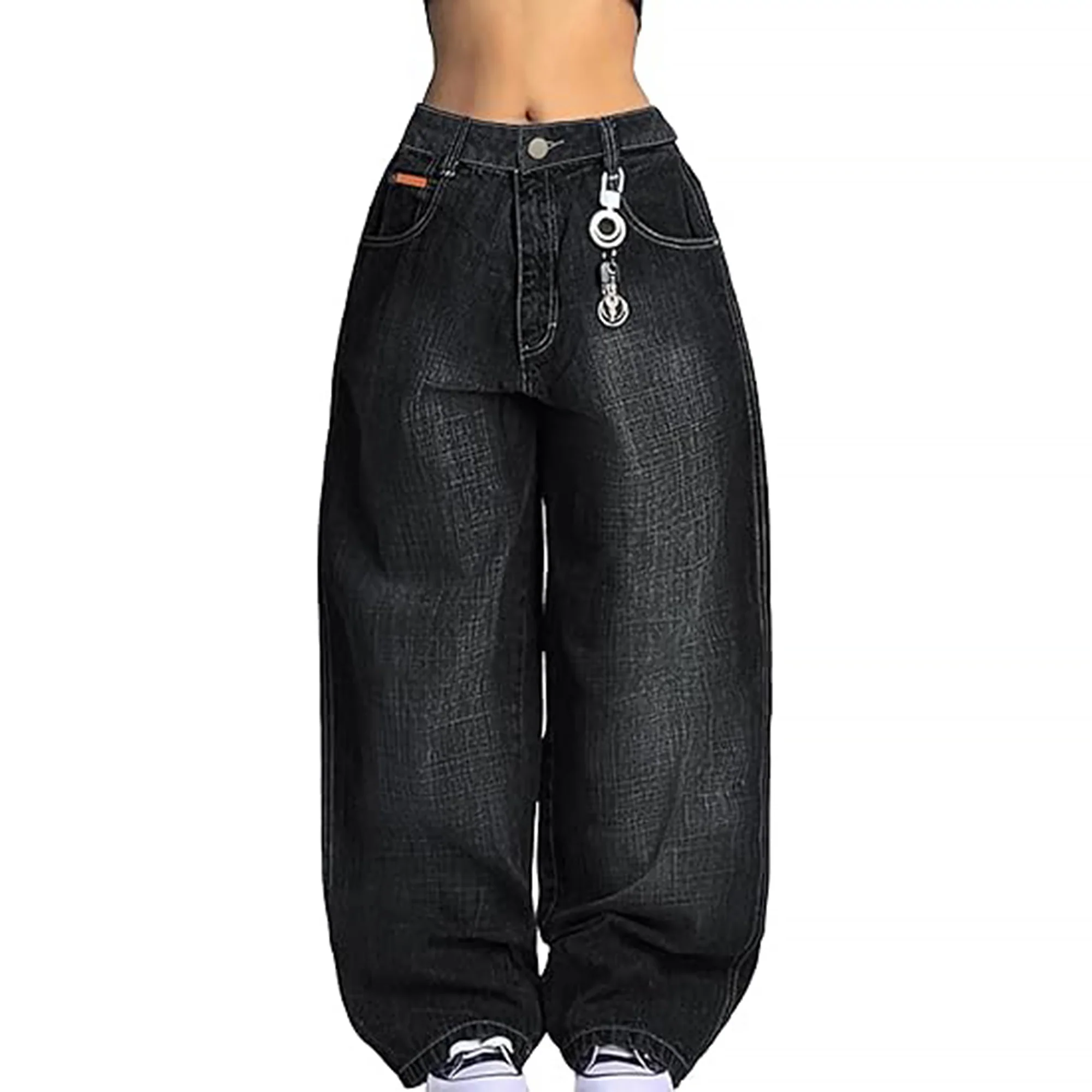 Retro Low-Rise Washed Boyfriend Jeans - Image 11