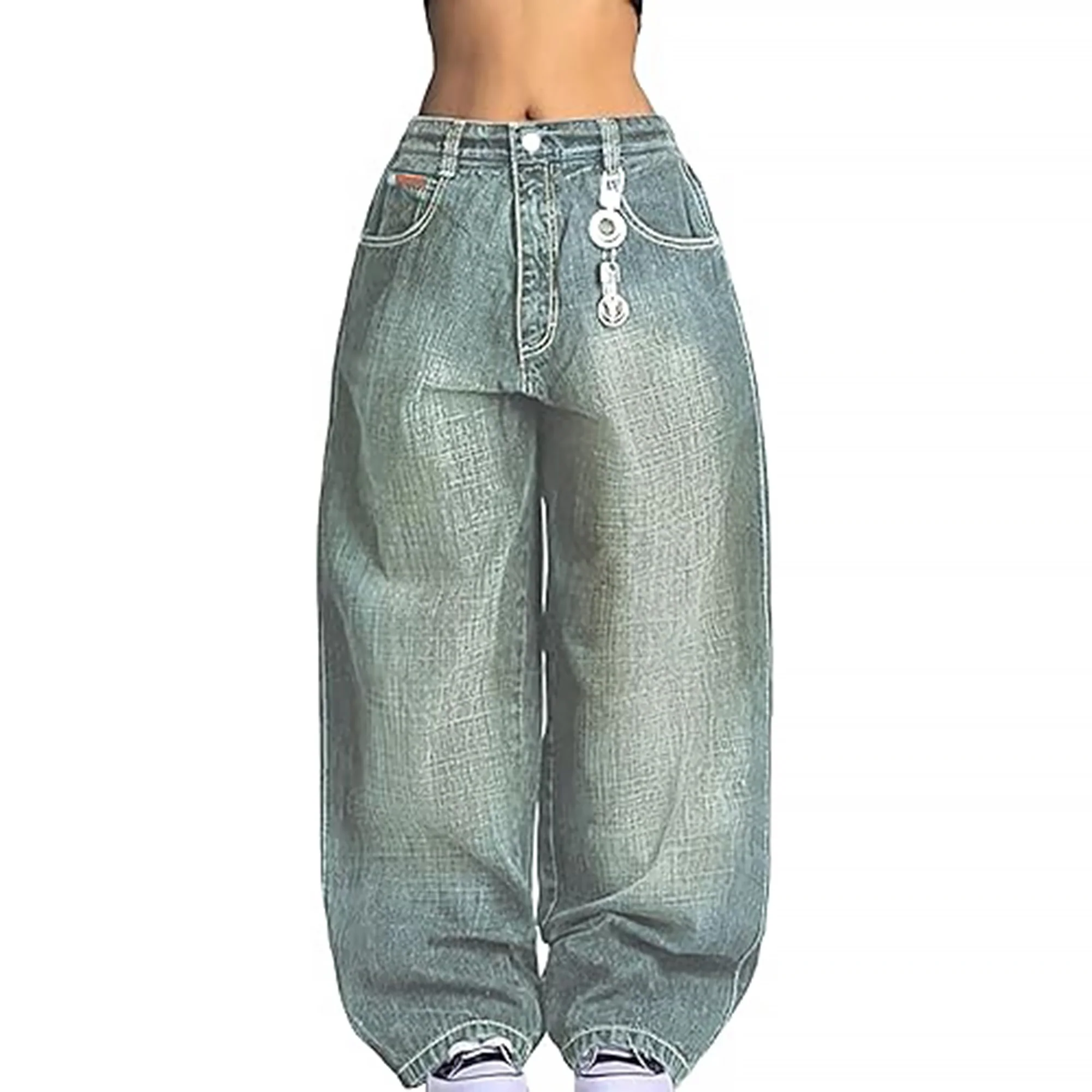 Retro Low-Rise Washed Boyfriend Jeans - Image 17