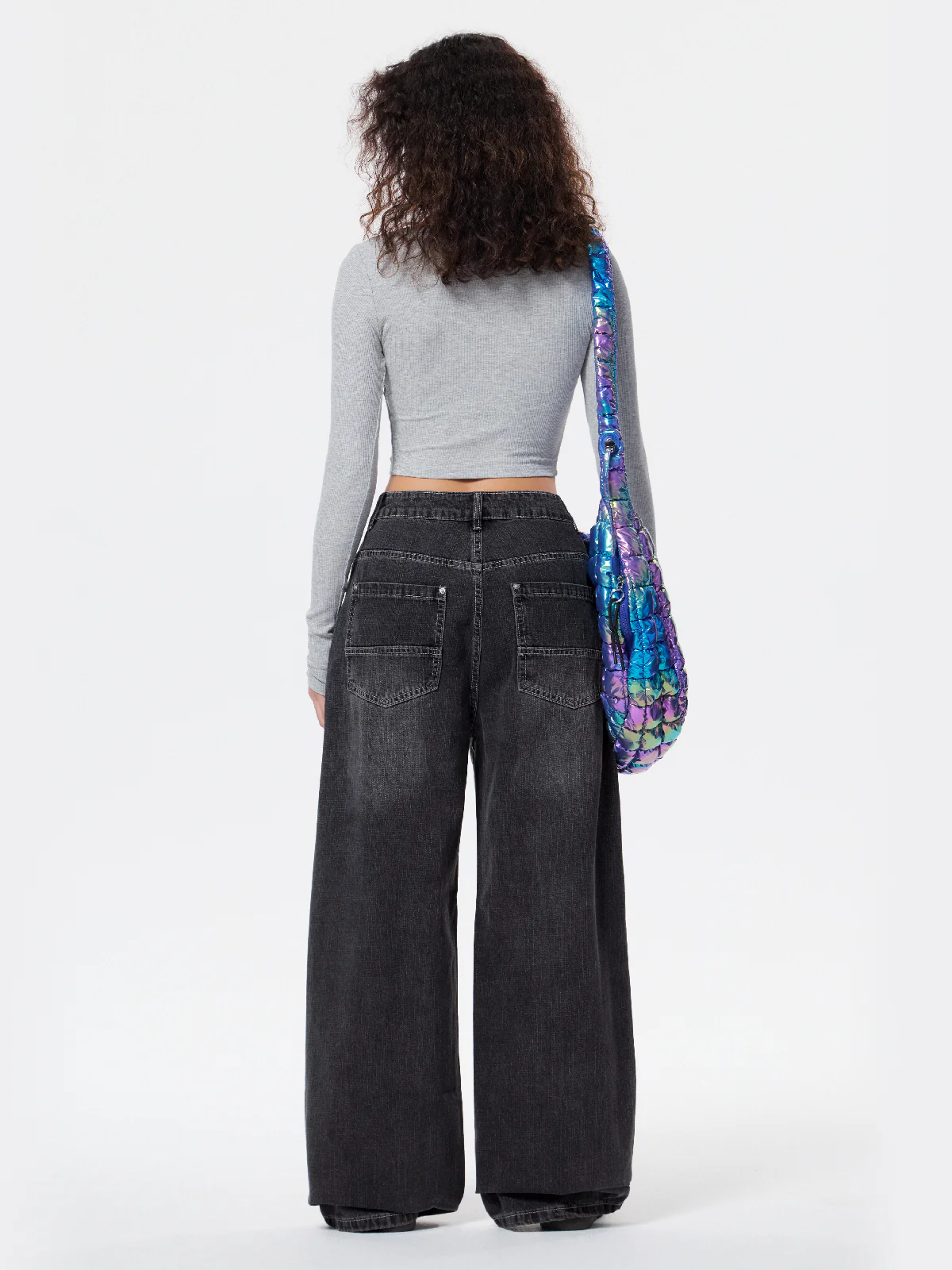 Retro Low-Rise Washed Boyfriend Jeans - Image 5