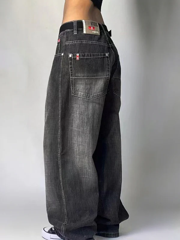 Retro Low-Rise Washed Boyfriend Jeans - Image 8
