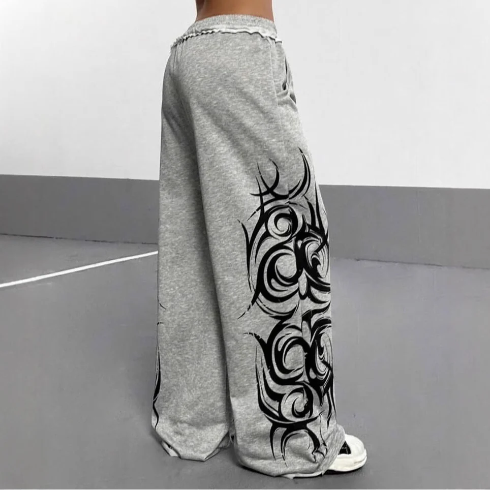 American Trendy High Street American Retro Hip-Hop Casual Sports Sweatpants - Image 2