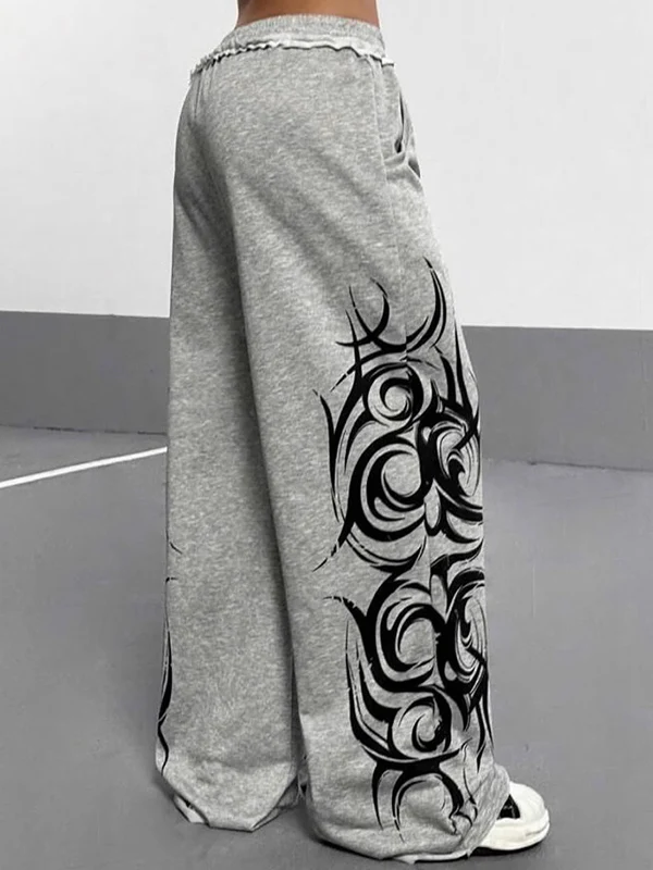 American Trendy High Street American Retro Hip-Hop Casual Sports Sweatpants - Image 3