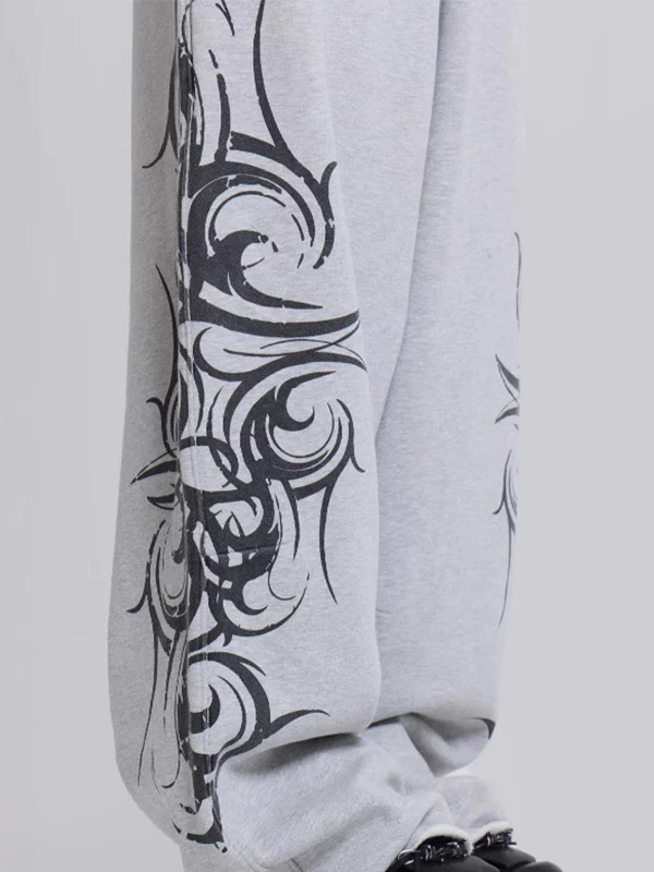 American Trendy High Street American Retro Hip-Hop Casual Sports Sweatpants - Image 4
