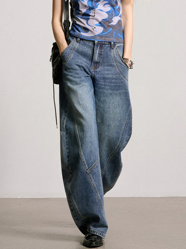 American Vintage Washed Boyfriend Jeans - Image 3