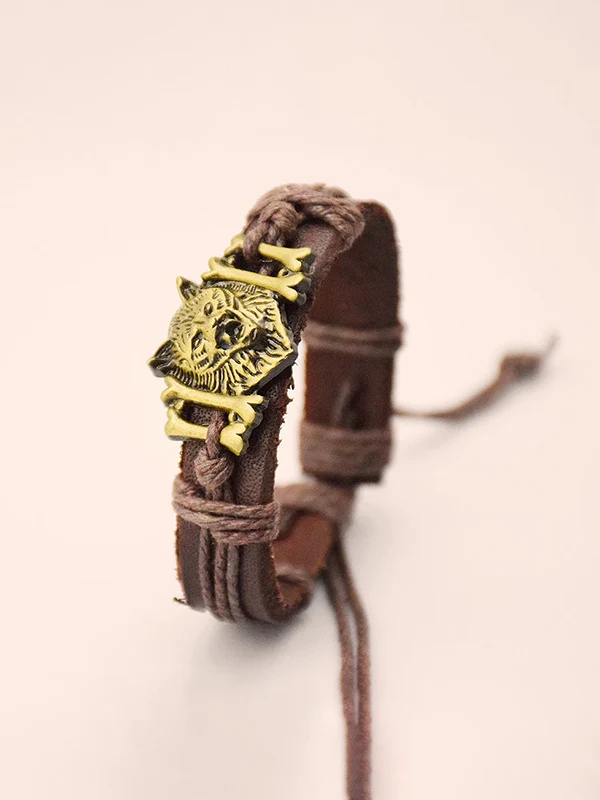 Animal Pendant Pu Leather Bracelet - Image 6