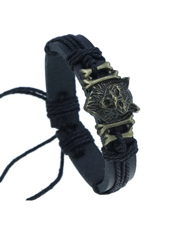 Animal Pendant Pu Leather Bracelet - Image 7