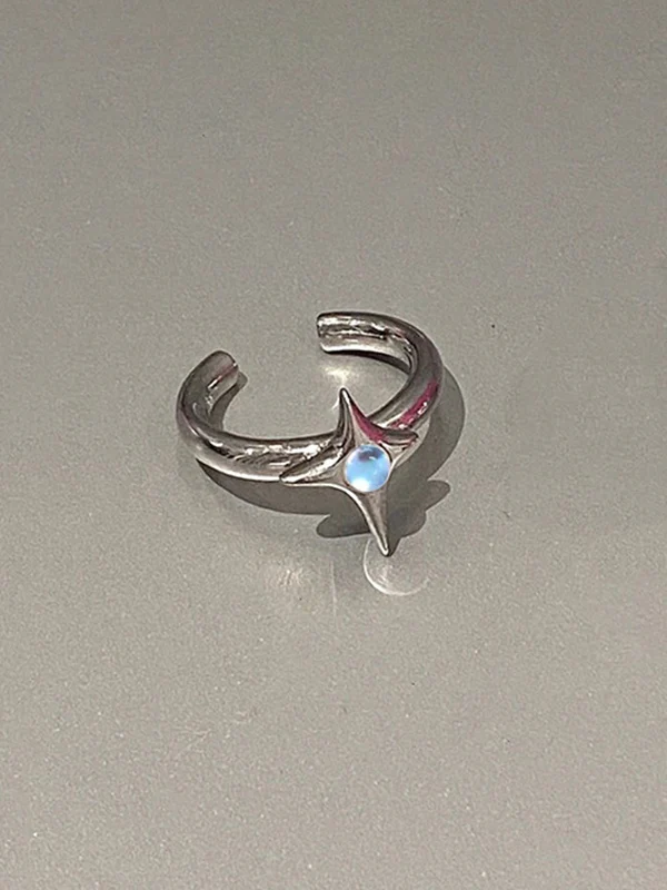 Astral Moonstone Open Gemstone Ring - Image 6