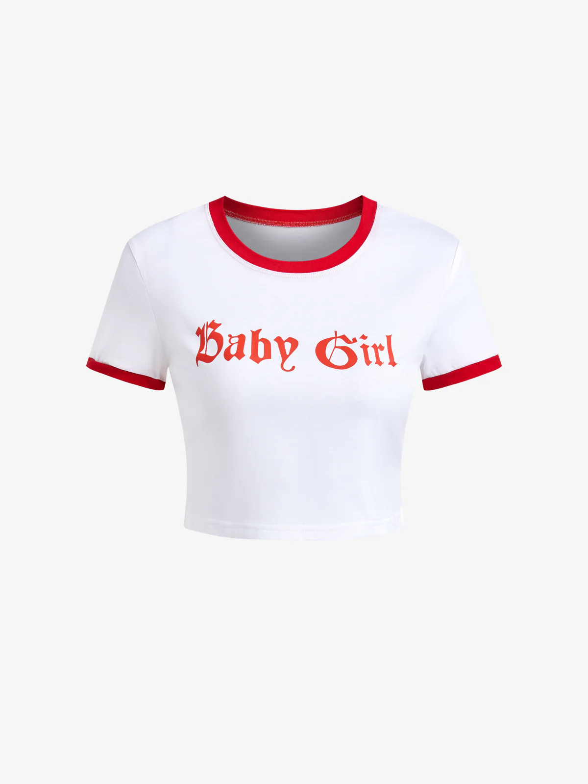 Baby Girl Short Sleeve Crop Top