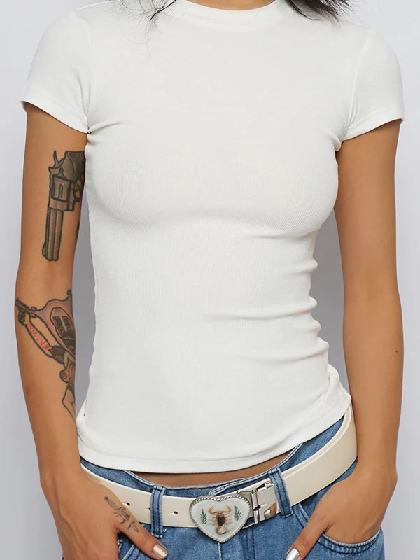 Basic Short Sleeve Tee - Image 10