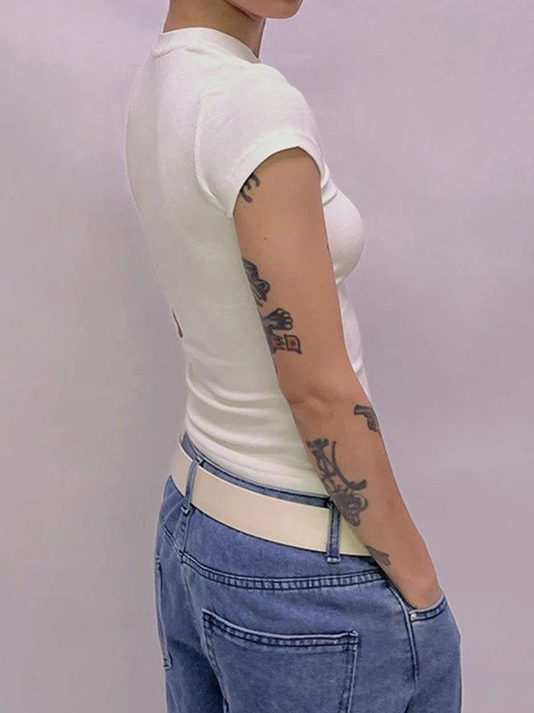 Basic Short Sleeve Tee - Image 12