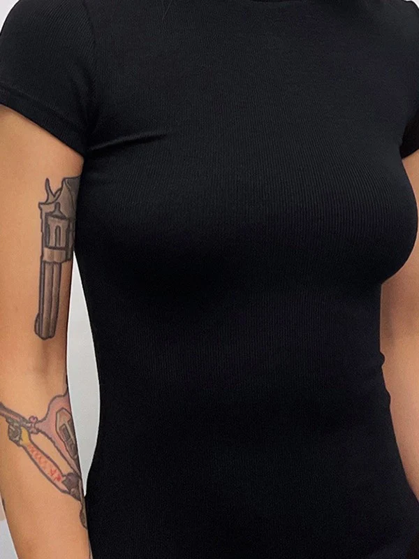 Basic Short Sleeve Tee - Image 8