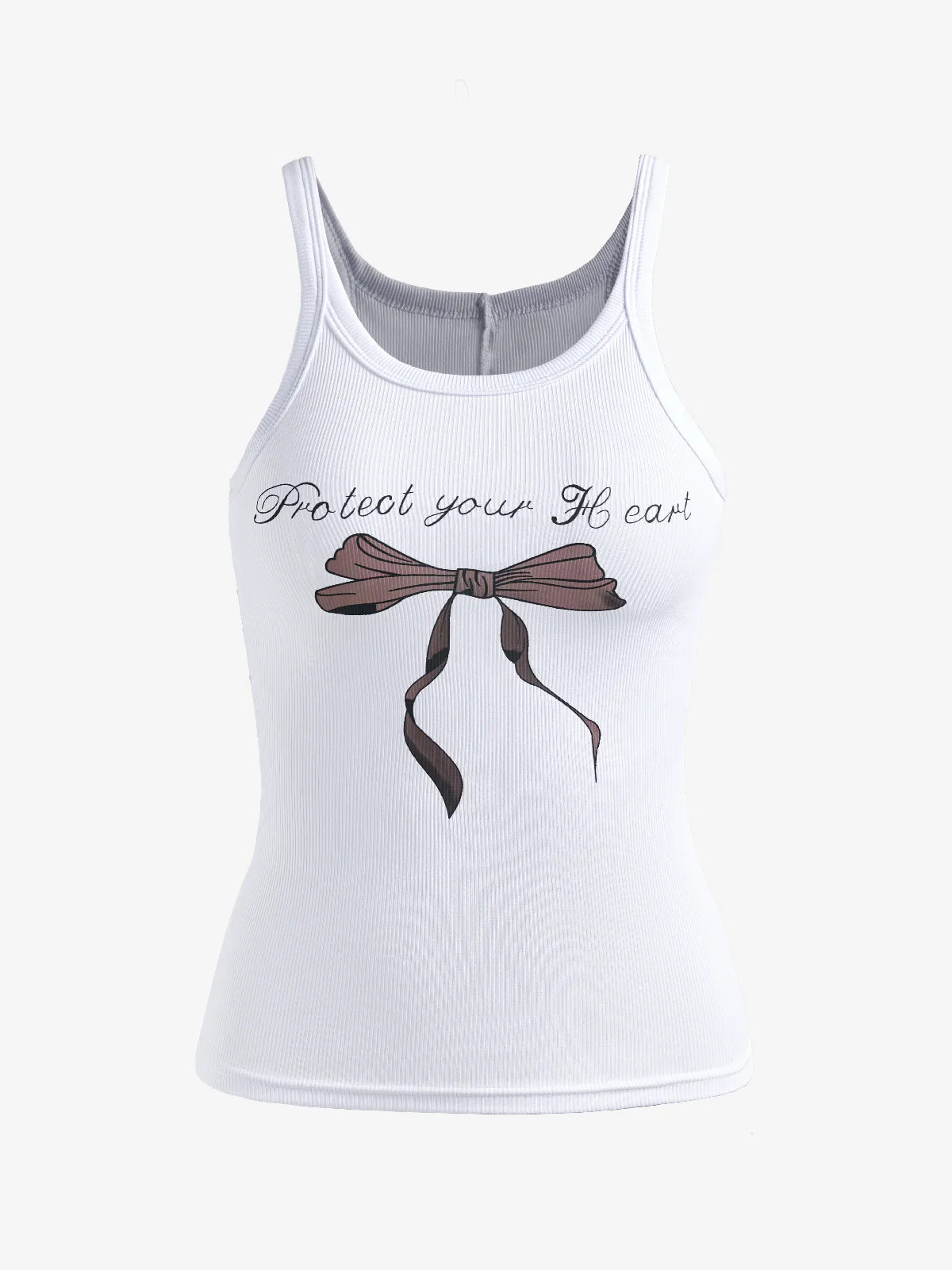 Basic Stretch Knit Bow Tie Cami Top - Image 6