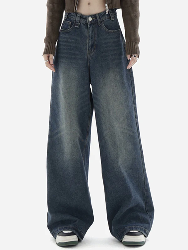 Blue Wash Baggy Boyfriend Jeans - Image 2