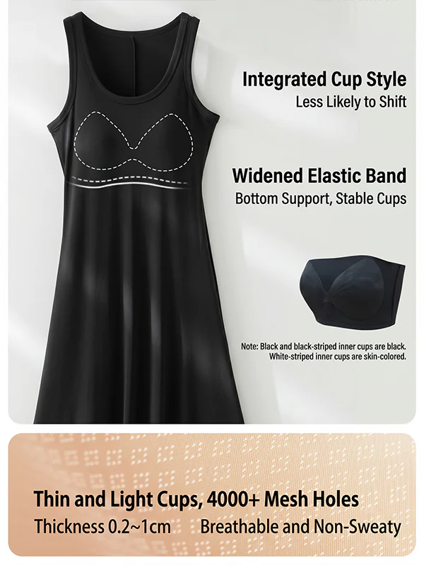 Built-in bra cooling-feel dress - Image 3