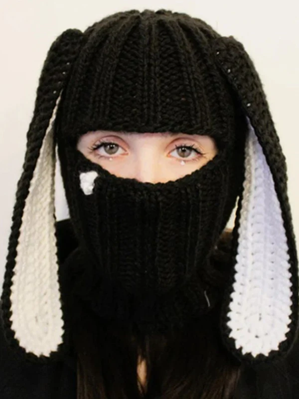 Bunny Crochet Knit Balaclava - Image 14