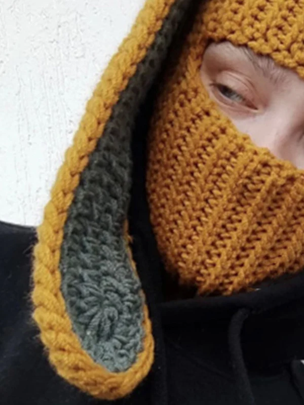 Bunny Crochet Knit Balaclava - Image 15