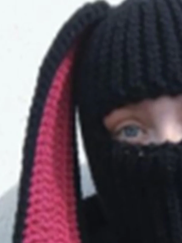 Bunny Crochet Knit Balaclava - Image 16