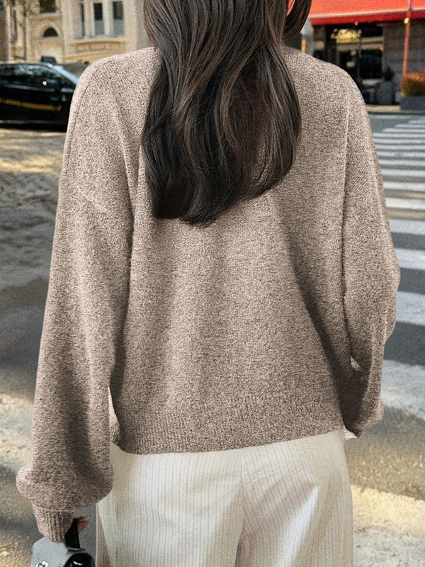 Casual Minimalist Button Cardigan - Image 12