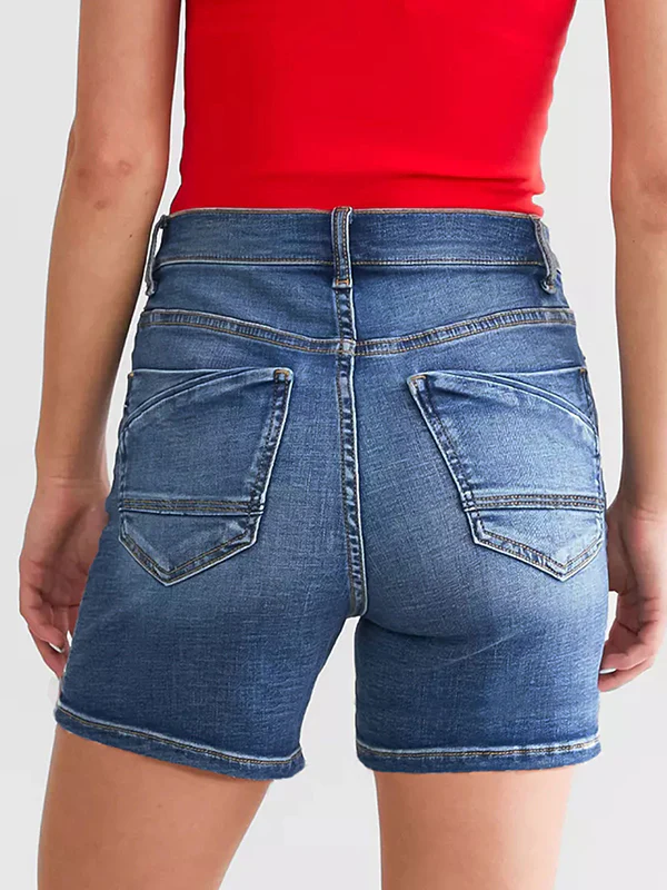 Casual Stretch Denim Shorts - Image 2