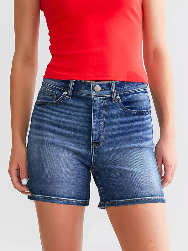 Casual Stretch Denim Shorts - Image 5