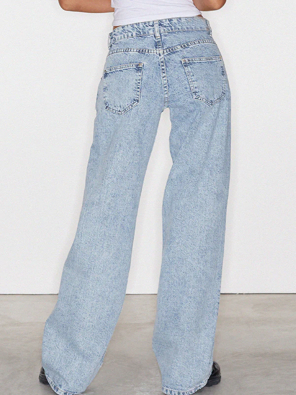 Casual Wash Boyfriend Jeans - Image 3
