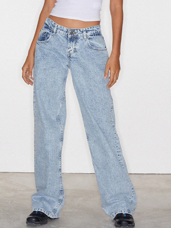 Casual Wash Boyfriend Jeans - Image 4