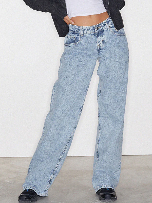 Casual Wash Boyfriend Jeans - Image 5