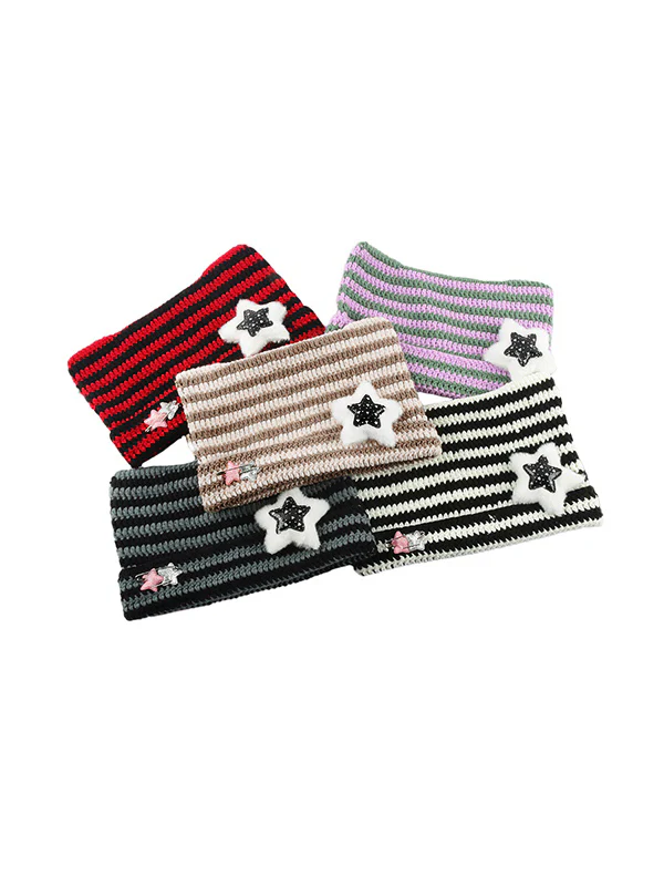 Cat Design Star Decor Beanie Hat - Image 7