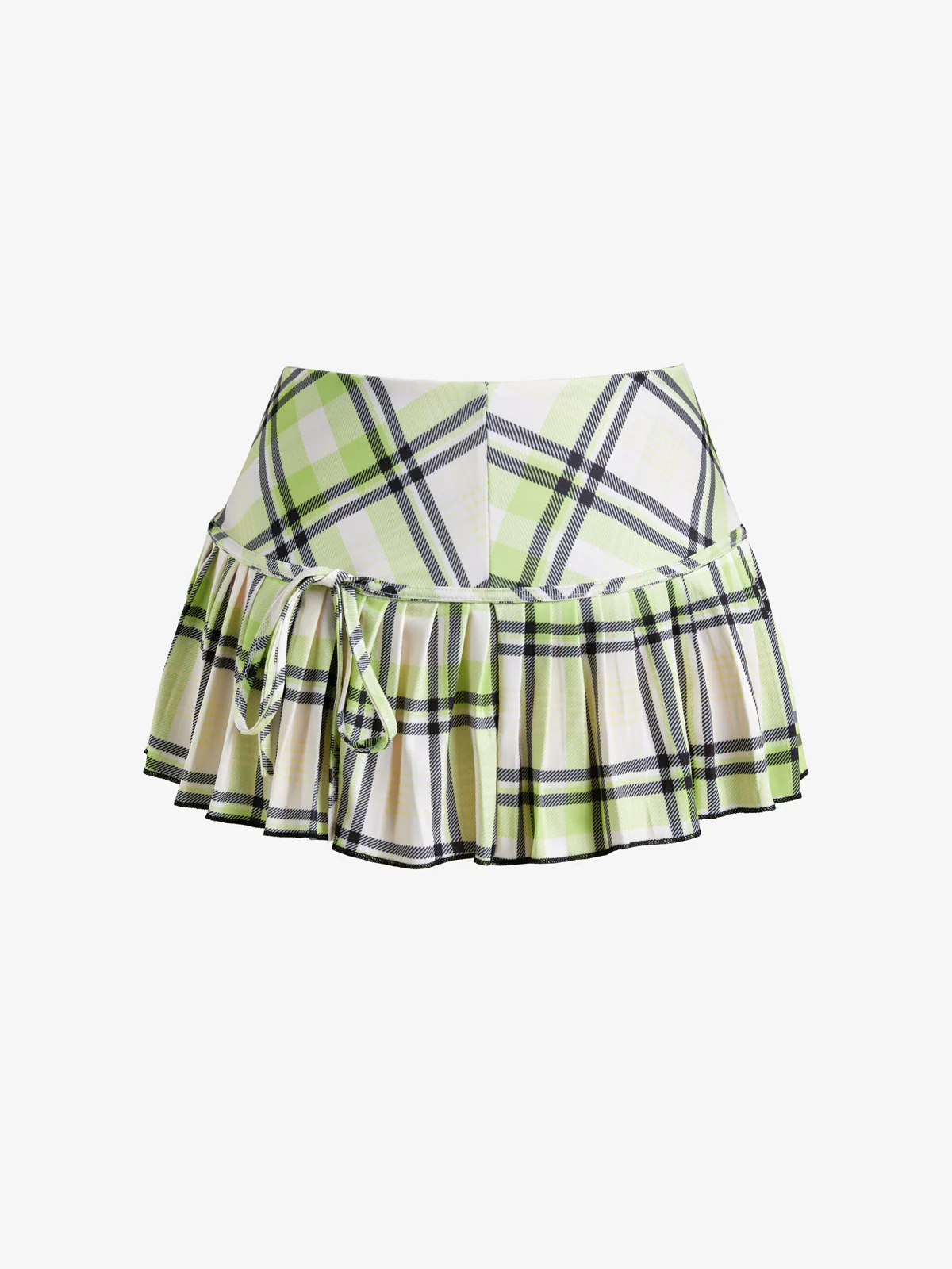 Checkered Print Mini Skirt