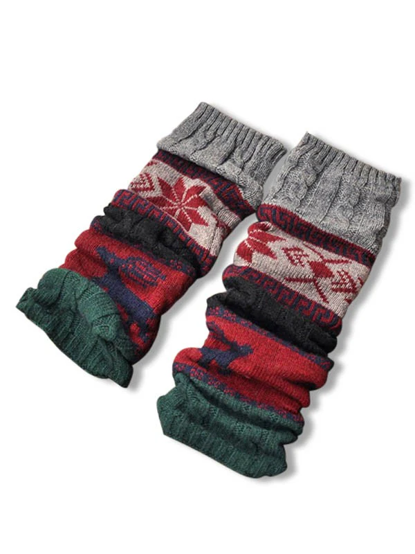 Christmas Jacquard Knitted Leg Warmer - Image 10
