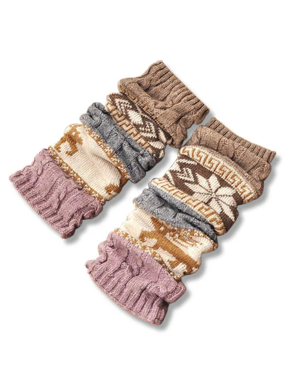 Christmas Jacquard Knitted Leg Warmer - Image 11