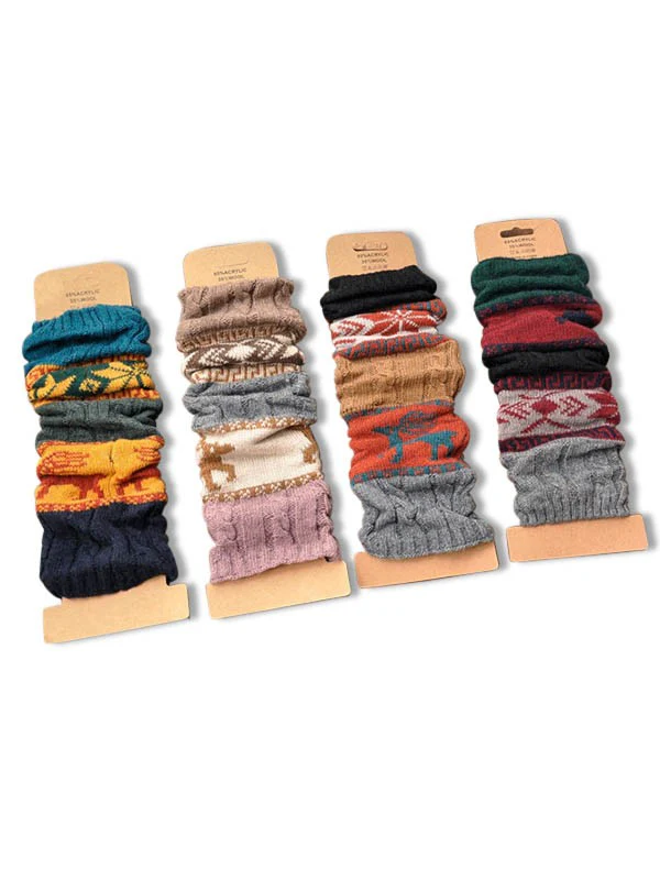 Christmas Jacquard Knitted Leg Warmer - Image 14