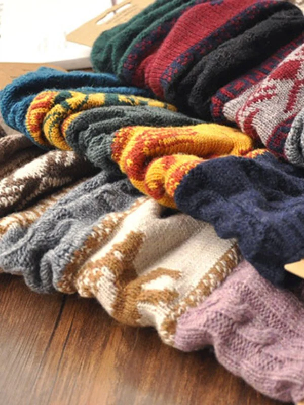 Christmas Jacquard Knitted Leg Warmer - Image 15