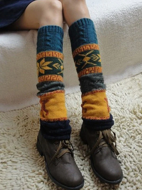 Christmas Jacquard Knitted Leg Warmer - Image 2