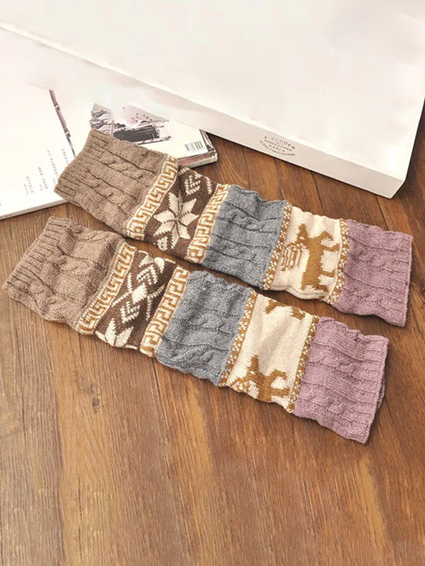 Christmas Jacquard Knitted Leg Warmer - Image 6