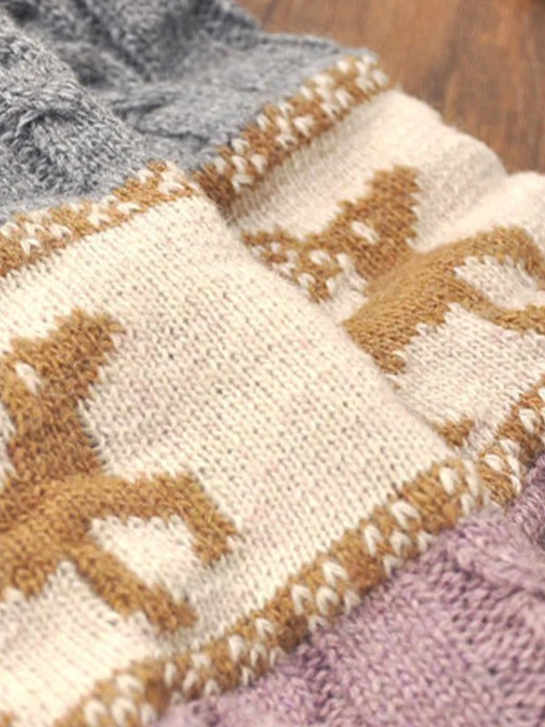 Christmas Jacquard Knitted Leg Warmer - Image 7