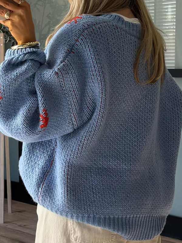 Chunky Martin Boots Printed Sweaters - Image 2