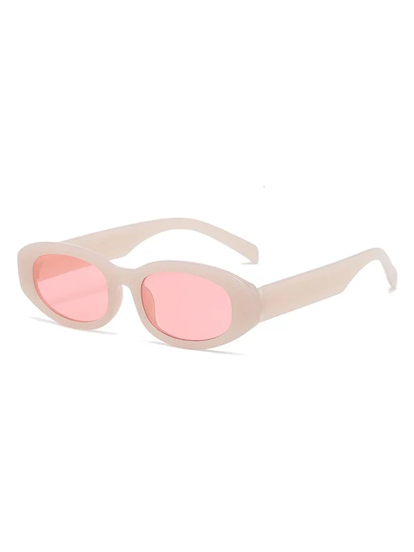 Chunky Oval Frame Sunglasses - Image 11