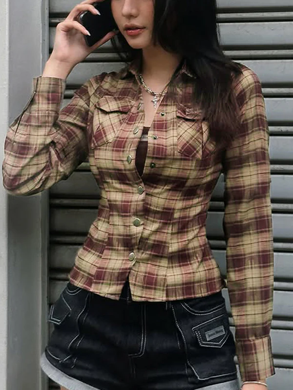 Classic Checked Slim Fit Long Sleeves - Image 2